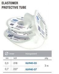 ELASTOMER PROTECTIVE TUBE 0,7mm(.027'') Transp.