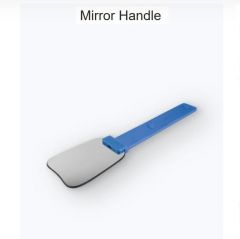 Stainless Steel Mirror Handle Blue Silicone Coated